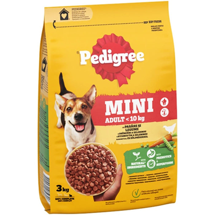 Pedigree Mini Adult Pasare si Legume 3 Kg - WALTI WALTI