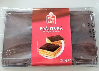Fine Life Prajitura cu Crema cu Cafea Solubila 220 g - WALTI WALTI