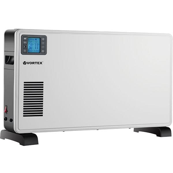 Convector electric de podea VORTEX VO4231, 3 trepte putere, 2300W, Protectie termica, alb-negru WALTI