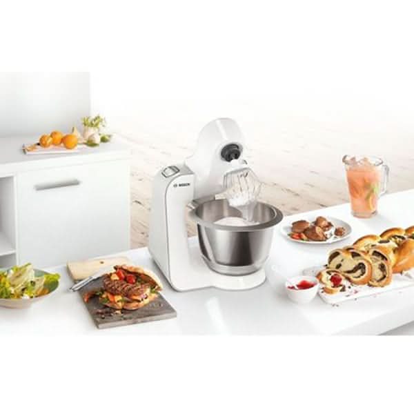 Robot de bucatarie BOSCH MUM58259, vas 3.9l, blender 1.25l, 1000W, 7 trepte viteza, alb-argintiu WALTI