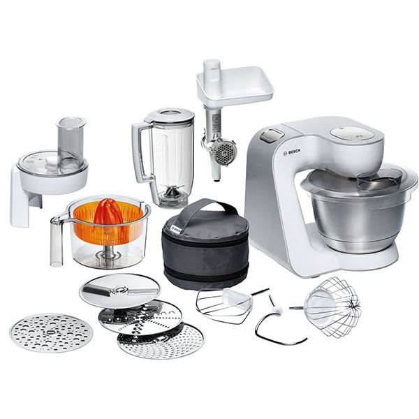Robot de bucatarie BOSCH MUM58259, vas 3.9l, blender 1.25l, 1000W, 7 trepte viteza, alb-argintiu WALTI