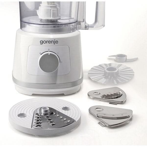 Robot de bucatarie GORENJE SB801W, vas 2.4l, blender 1.5l, 800W, 2 trepte viteza, alb-gri WALTI