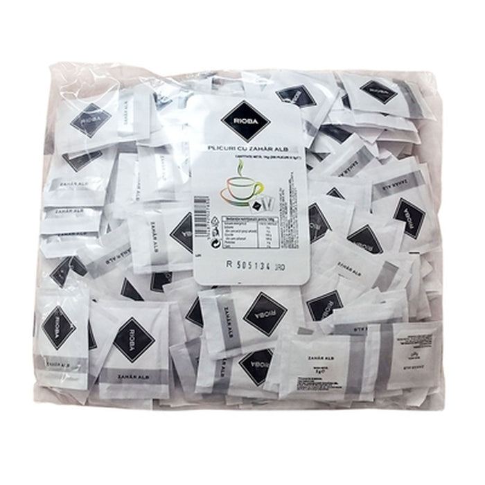 RIOBA Zahar Alb Plic 1 Kg - WALTI WALTI
