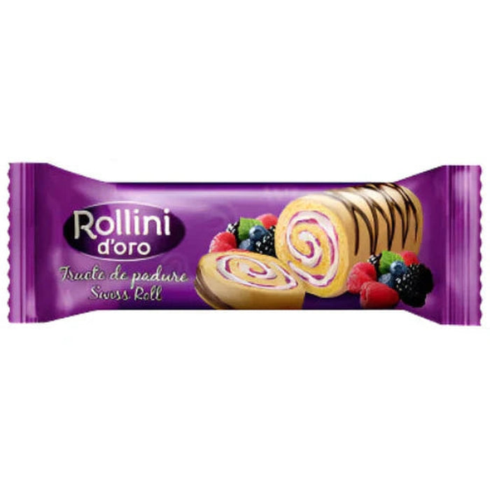 ROLLINI Rulada cu Crema de Fructe de Padure 180 g WALTI