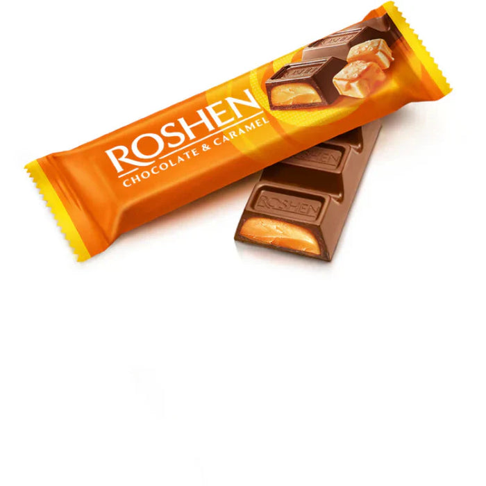 ROSHEN Baton de Ciocolata si Crema de Caramel 30 g - WALTI WALTI