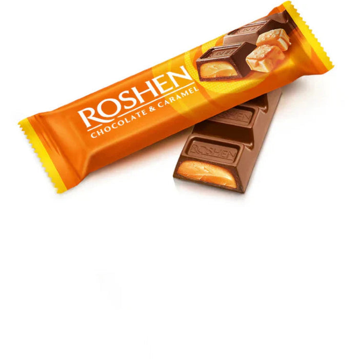 ROSHEN Baton de Ciocolata si Crema de Caramel 30 g - WALTI WALTI