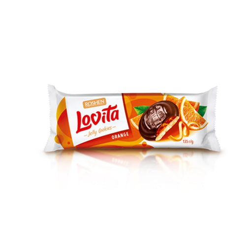 ROSHEN lovita Biscuiti cu Jeleu de Portocale 50% 135 g - WALTI WALTI