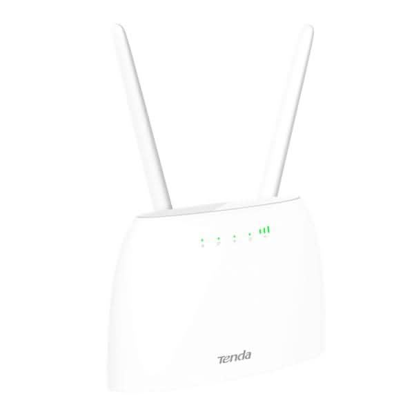 Router Wireless TENDA N300 4G06, Single-Band 300 Mbps, 4G VoLTE, alb - WALTI WALTI