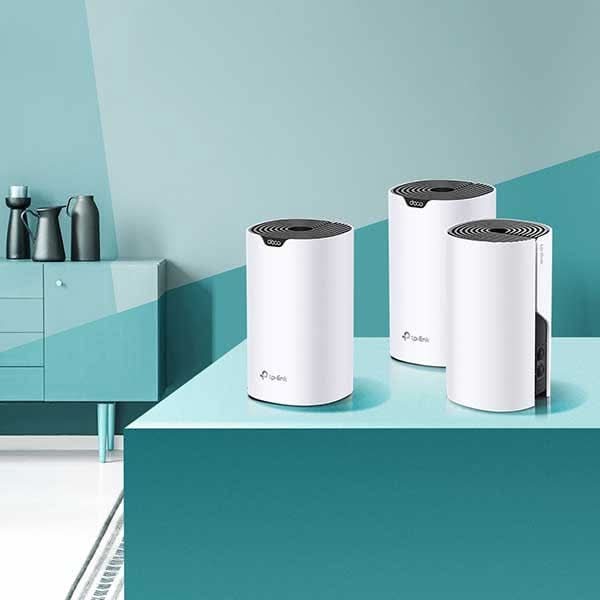Sistem Wireless Mesh TP-LINK Deco S4 AC1200, Dual Band 300 + 867 Mbps, 3 buc, alb WALTI