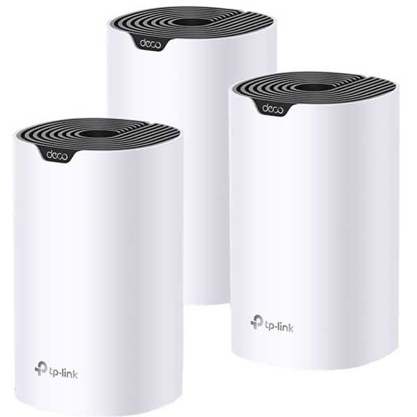 Sistem Wireless Mesh TP-LINK Deco S4 AC1200, Dual Band 300 + 867 Mbps, 3 buc, alb WALTI