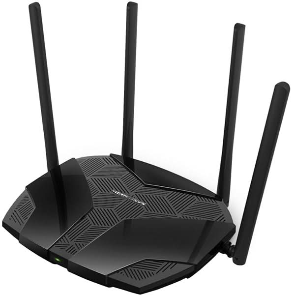Router Wireless Gigabit MERCUSYS MR80X AX3000, WI-Fi 6, Dual-Band 574 + 2402 Mbps, negru WALTI