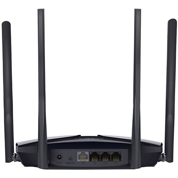 Router Wireless Gigabit MERCUSYS MR80X AX3000, WI-Fi 6, Dual-Band 574 + 2402 Mbps, negru WALTI