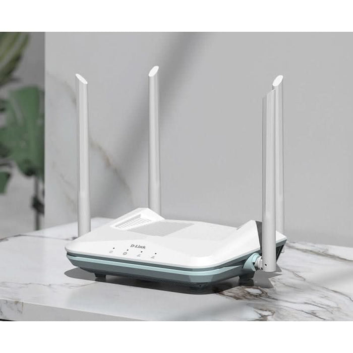 Router Wireless Gigabit D-LINK Eagle Pro AI R15 AX1500, WI-Fi 6, Dual-Band 300 + 1201 Mbps, alb WALTI