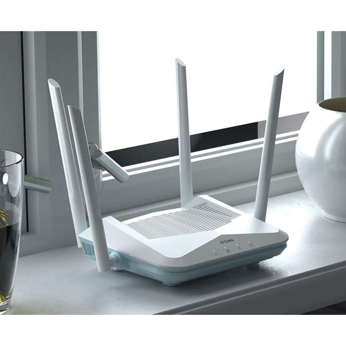 Router Wireless Gigabit D-LINK Eagle Pro AI R15 AX1500, WI-Fi 6, Dual-Band 300 + 1201 Mbps, alb WALTI