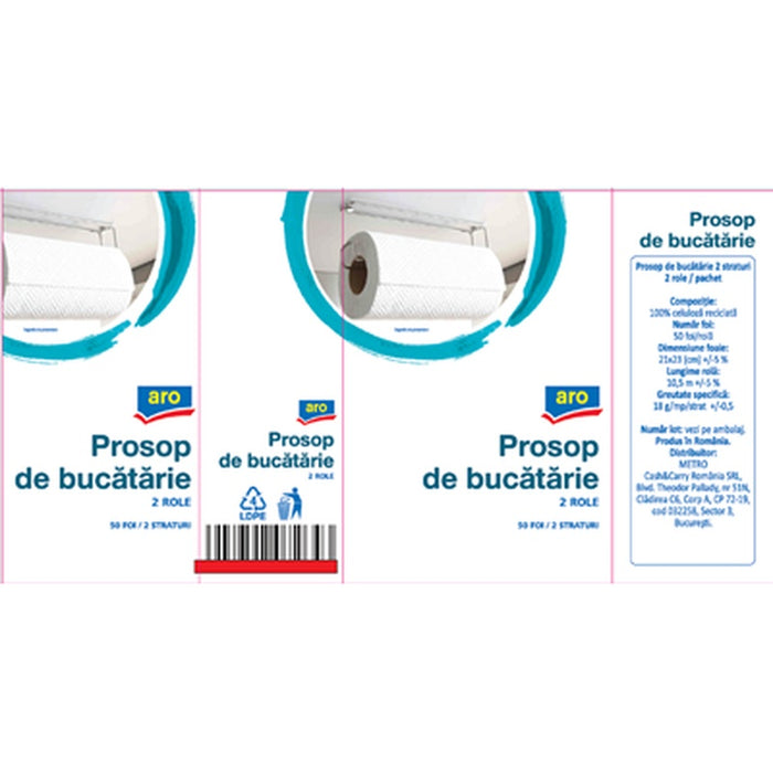 Role Prosop Bucatarie 2 Straturi 2 bucati - WALTI WALTI