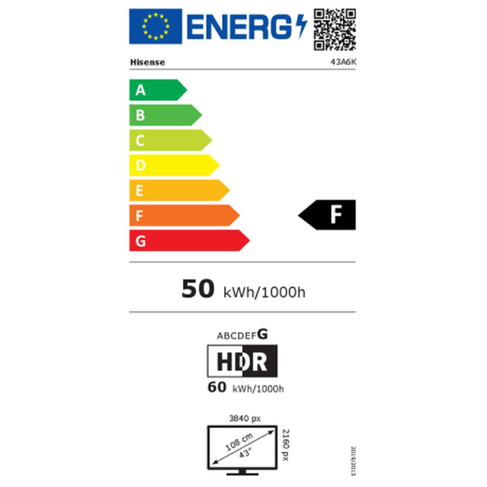 Smart TV Hisense 43A6K 4K Ultra HD 43" LED - WALTI