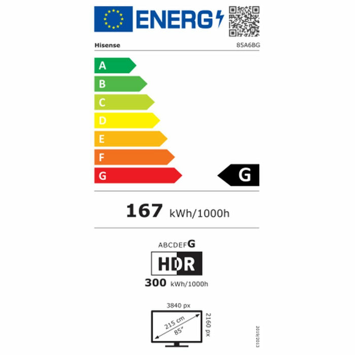 Smart TV Hisense 85A6K 4K Ultra HD 85" LED Wi-Fi - WALTI