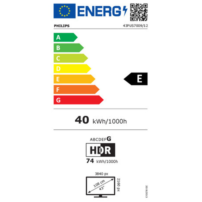 Smart TV Philips 43PUS7009 4K Ultra HD LED 43"(109 cm) - WALTI