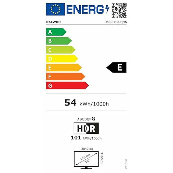 Smart TV Daewoo 50DM55UQPMS 4K Ultra HD 50" (127 cm) D-LED QLED - WALTI