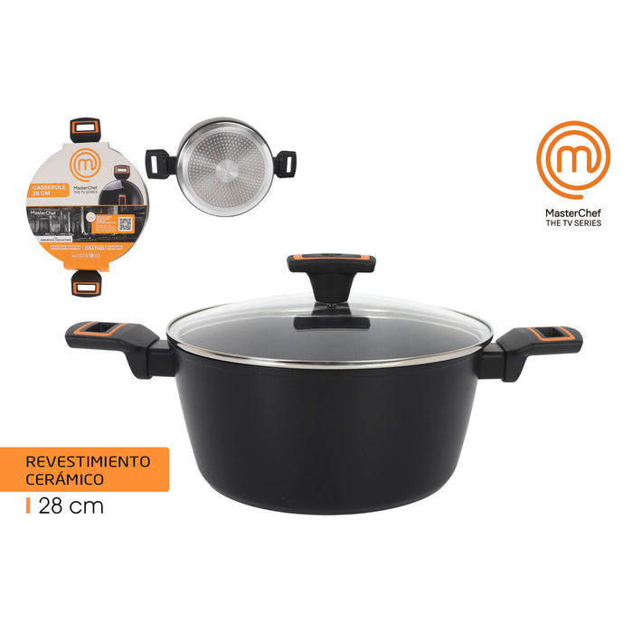 Caserolă Cu Capac MasterChef 28 cm 2,5 mm (4 Unități) - WALTI WALTI