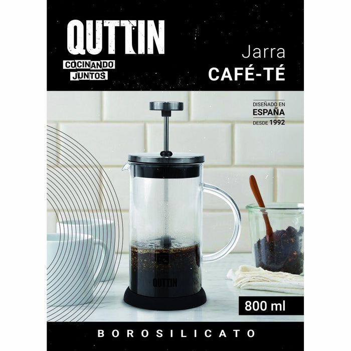 Cană cu filtru pentru infuzii Quttin Sticlă borosilicată 800 ml 16 x 11 x 18 cm (8 Unități) - WALTI WALTI