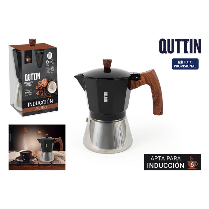 Cafetieră Italiană Quttin Negru 0,3 L (6 Unități) - WALTI WALTI