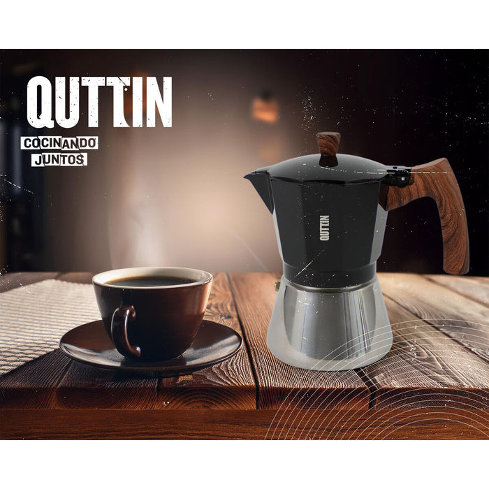 Cafetieră Italiană Quttin Negru 0,3 L (6 Unități) - WALTI WALTI