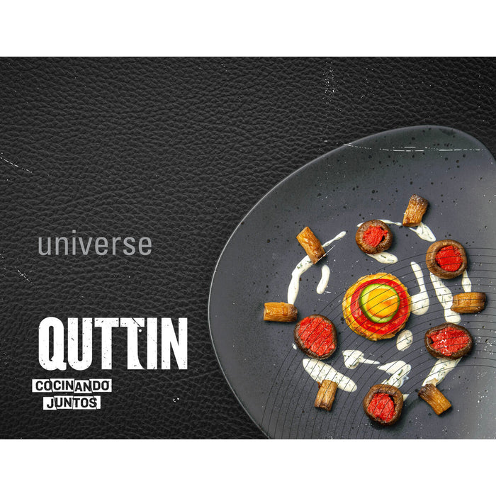 Tigaie Quttin UNIVERSE Negru Aluminiu Ø 22 cm (6 Unități) - WALTI WALTI