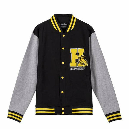 Hanorac fără Glugă Unisex Harry Potter Hufflepuff Negru - WALTI WALTI