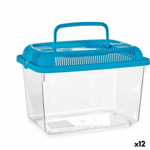 Acvariu Mascow Albastru Plastic 3 L 17 x 16 x 24 cm Cu mâner Среда (12 Unități) - WALTI WALTI