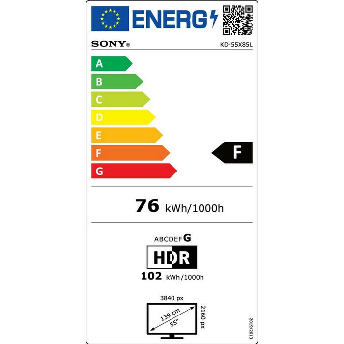 Smart TV Sony KD-55X85L 4K Ultra HD 55" HDR D-LED LCD - WALTI