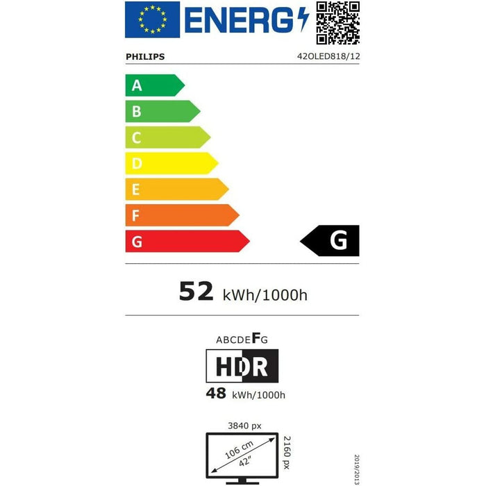 Smart TV Philips 42OLED818 4K Ultra HD 43" (109 cm) - WALTI