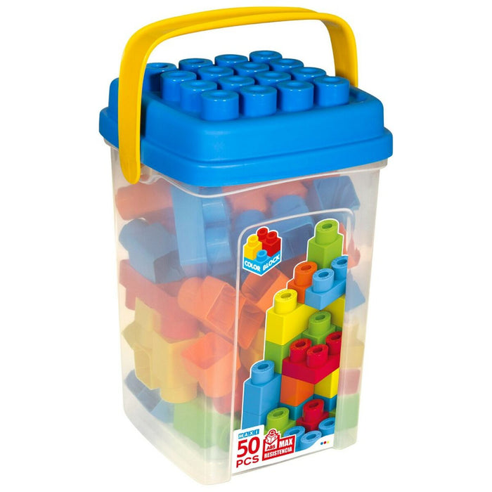 Set de Construcție Color Block Basic Cub 50 Piese (6 Unități) - WALTI WALTI