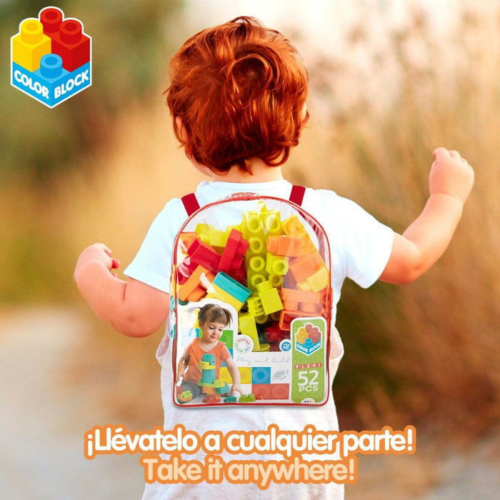 Set de Construcție Color Block 52 Piese (4 Unități) - WALTI WALTI