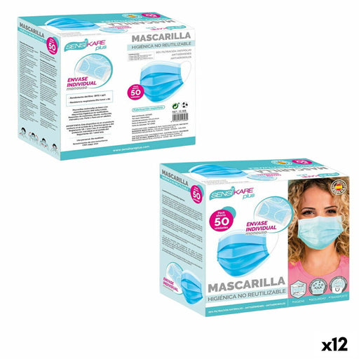 Box of hygienic masks SensiKare 50 Piese (12 Unități) - WALTI WALTI