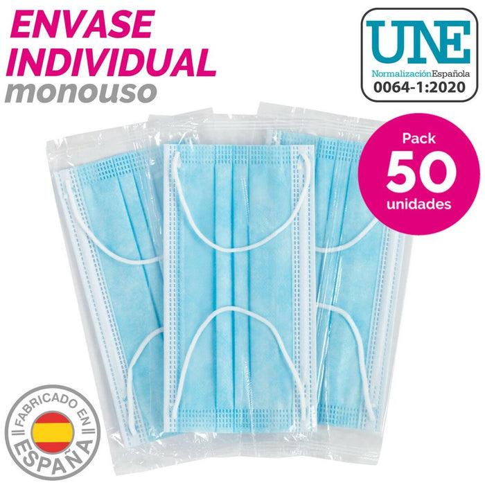 Box of hygienic masks SensiKare 50 Piese (12 Unități) - WALTI WALTI