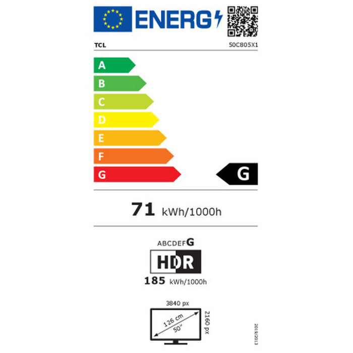 Smart TV TCL 50C805 4K Ultra HD 50" LED HDR - WALTI