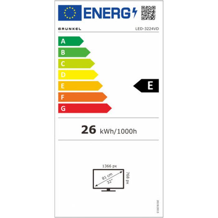 Smart TV Grunkel LED-3224VD Full HD 32" (81 cm) LED - WALTI