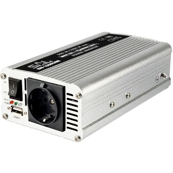 Invertor de tensiune SAL 1000USB, 1000W, 12V DC WALTI
