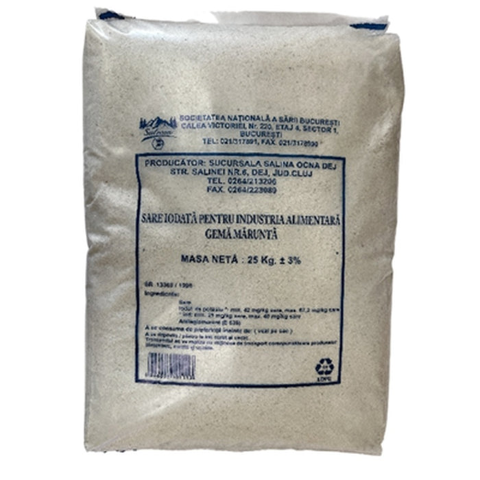 SALROM Sare Gema Marunta Iodata 25 Kg - WALTI WALTI