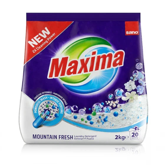SANO Maxima Detergent de Rufe Cu Parfum de Munte 2 Kg - WALTI WALTI