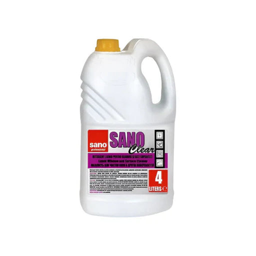 SANO Clear Detergent Lichid pentru Geamuri si alte Suprafete 4 L - WALTI WALTI