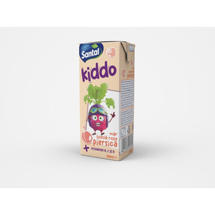 SANTAL Kiddo Bautura Racoritoare Necarbogazoasa Piersica Mar Sfecla 0,2 L - WALTI WALTI