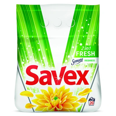 SAVEX Parfume 2in1 Fresh Detergent Rufe 2 Kg - WALTI WALTI