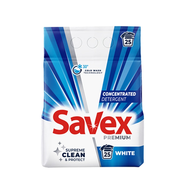 SAVEX Premium White Detergent Rufe 25 Spalari 2 Kg - WALTI WALTI