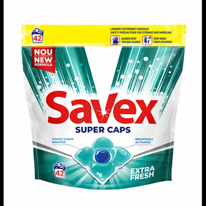 SAVEX Super Proaspat Detergent Rufe 42 Capsule - WALTI WALTI
