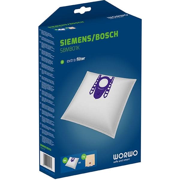 Kit WORWO SBMB01K: 4 saci + 1 filtru aspiratie WALTI