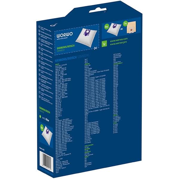 Kit WORWO SBMB01K: 4 saci + 1 filtru aspiratie WALTI