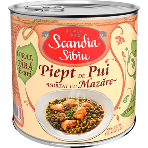SCANDIA SIBIU Mazare cu Piept de Pui  400 g - WALTI WALTI