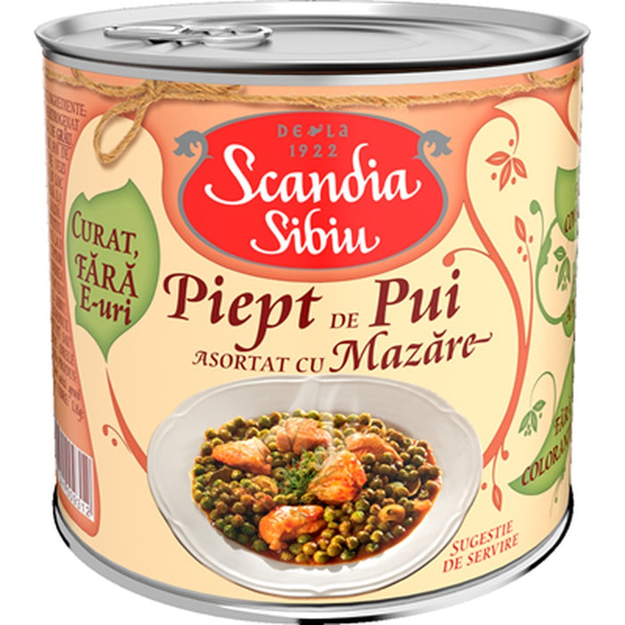 SCANDIA SIBIU Mazare cu Piept de Pui  400 g - WALTI WALTI